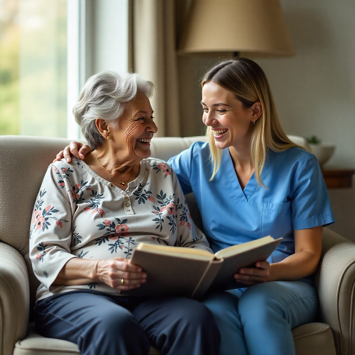 A diverse team of healthcare professionals collaborating.